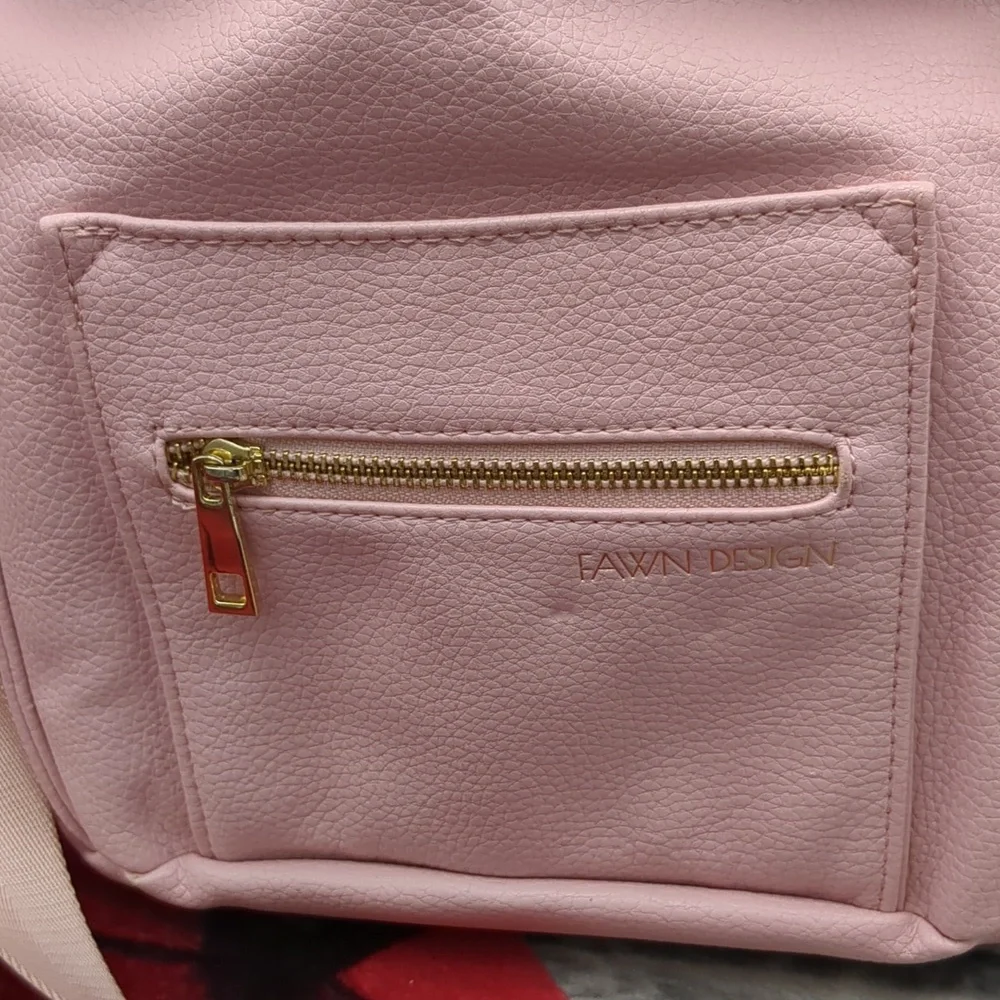 Fawn Pink Diaper Vinyl Backpack